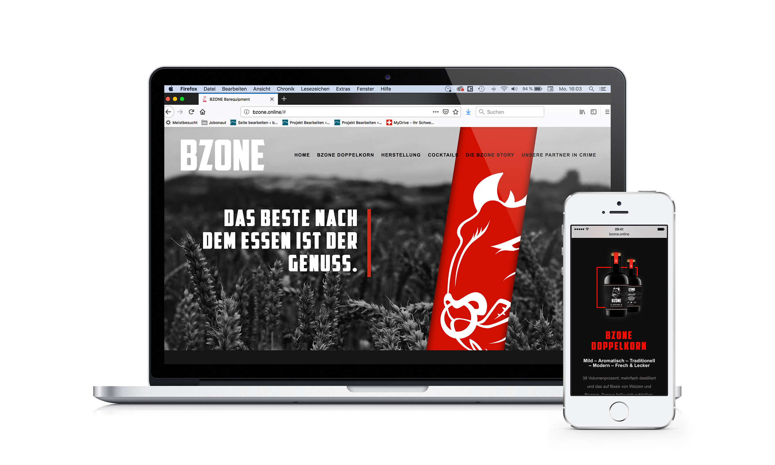 Co:op project – BZONE Barequipment – Webdesign-Frontend Development