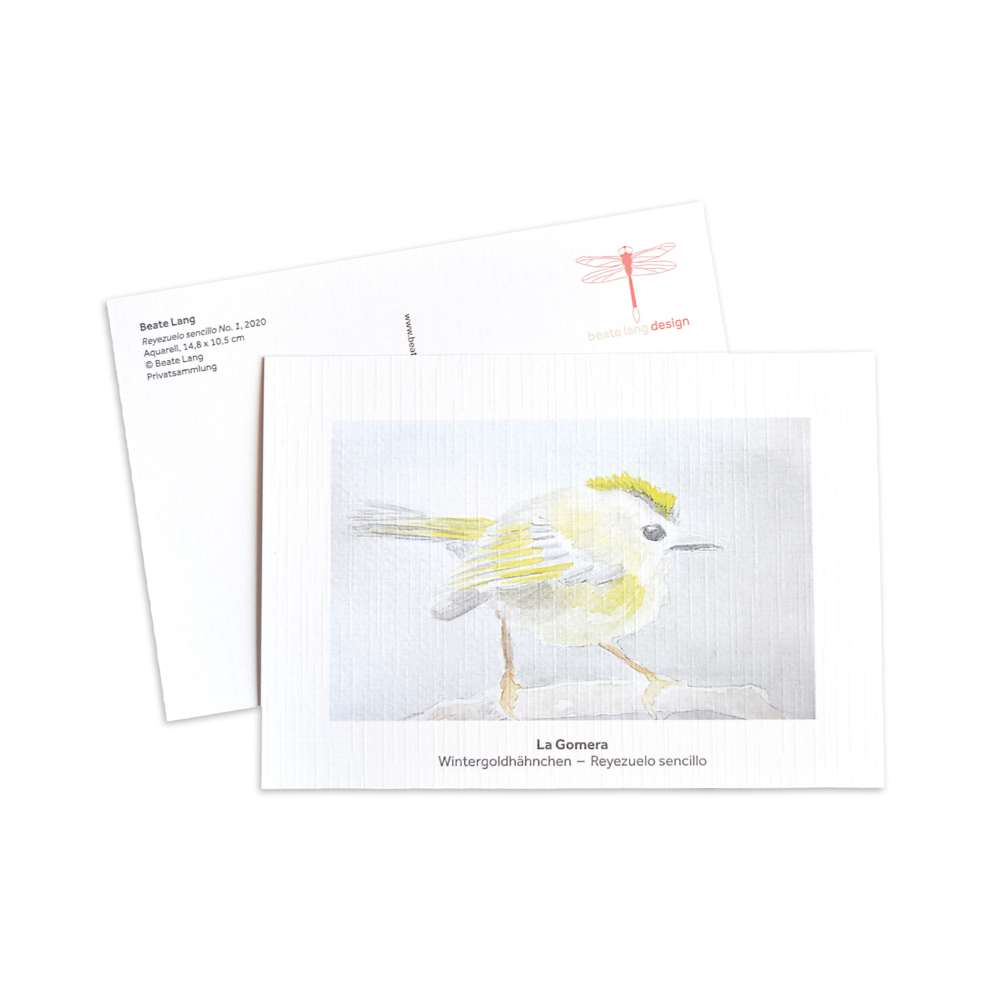 Kunstpostkarten mit Kunstdrucken von Vogelaquarellen